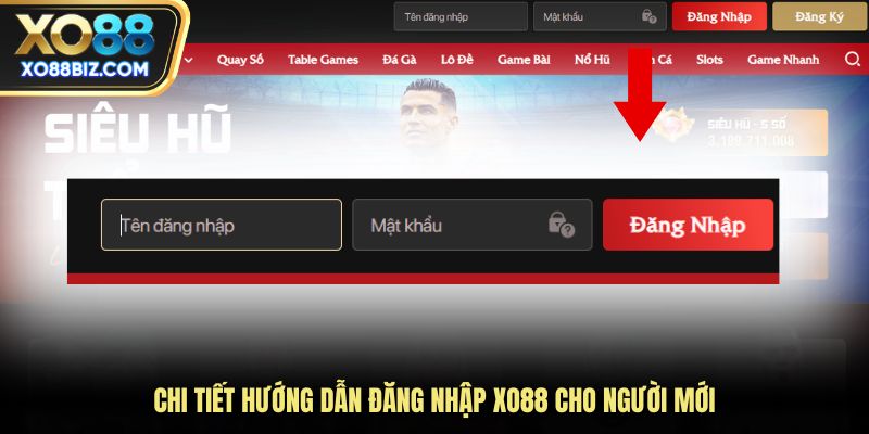 Chi tiết hướng dẫn đăng nhập XO88 cho người mới