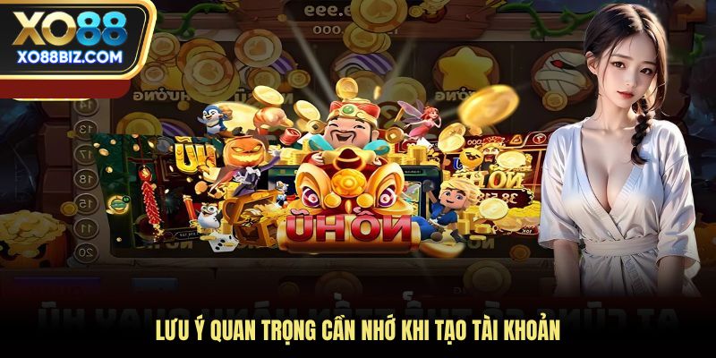 Lưu ý quan trọng cần nhớ khi tạo tài khoản